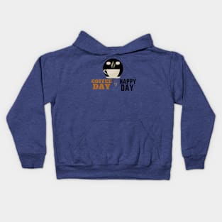 Coffee Day is Happy Day Kids Hoodie